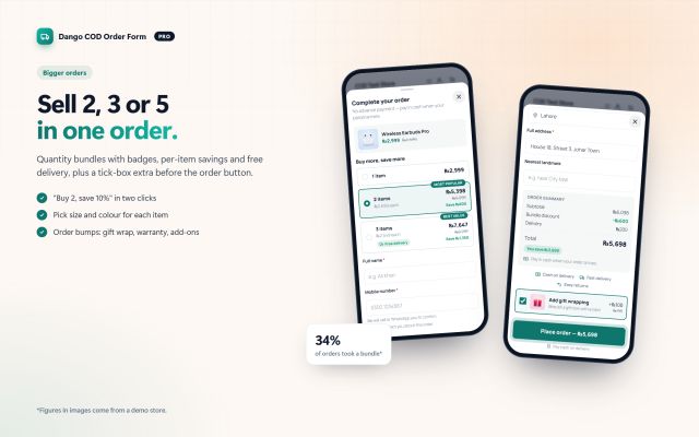 Quantity bundles and order bumps (Pro)